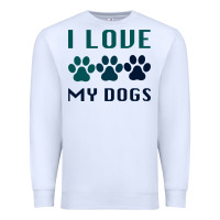 White i love my dogs Premium Sweatshirt - Bettercallsaul