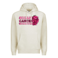 Oatmeal Heather Breast Cancer Survivor Premium Hoodie - texasbilliewilder