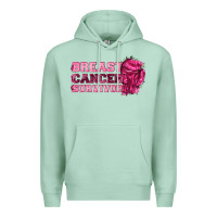 Seafoam Breast Cancer Survivor Premium Hoodie - texasbilliewilder