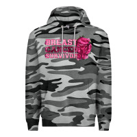 Slate Camo Breast Cancer Survivor Premium Hoodie - texasbilliewilder