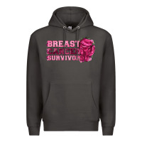 Smoke Breast Cancer Survivor Premium Hoodie - texasbilliewilder