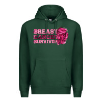 Sports Green Breast Cancer Survivor Premium Hoodie - texasbilliewilder