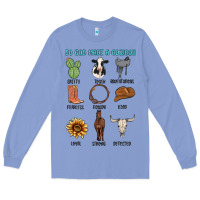 Colony Blue so god made a cowboy Long Sleeve Tee - MaliasSmallBusiness