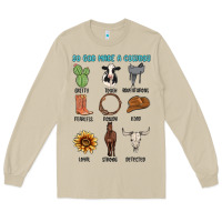 Mushroom so god made a cowboy Long Sleeve Tee - MaliasSmallBusiness
