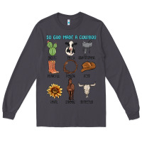 Smoke so god made a cowboy Long Sleeve Tee - MaliasSmallBusiness
