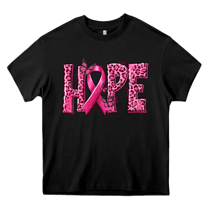 Hope Breast Cancer Heavy Core Tee by texasbilliewilder | Teevron