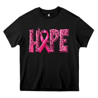 Black Hope Breast Cancer Heavy Core Tee - texasbilliewilder