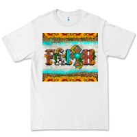 White faith cross and sunflower tumbler Premium Tee - HRA Design Shop