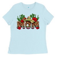 Baby Blue mexican mom Ladies Tee - texasbilliewilder