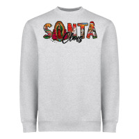Heather Grey santa claus lady of guadalupe Heavyweight Sweatshirt - Jasminsmagicworld