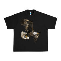 Black White Headed Eagle Urban Heavy Tee - LillyAllenDesigns