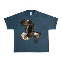 Midnight Navy White Headed Eagle Urban Heavy Tee - LillyAllenDesigns