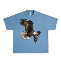 Pebble Blue White Headed Eagle Urban Heavy Tee - LillyAllenDesigns