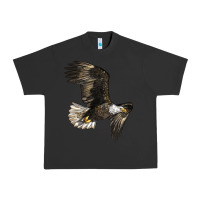 Pigment Black White Headed Eagle Urban Heavy Tee - LillyAllenDesigns