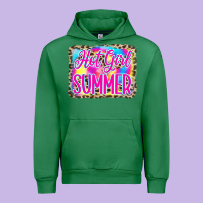 Hot Girl Summer Tie Dye Leopard Urban Hoodie Designed By Cowcowdesign
