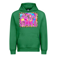 Emerald Hot Girl Summer Tie Dye Leopard Urban Hoodie - CowCowDesign