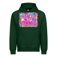 Forest Green Hot Girl Summer Tie Dye Leopard Urban Hoodie - CowCowDesign