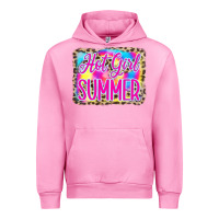 Fuchsia Pink Hot Girl Summer Tie Dye Leopard Urban Hoodie - CowCowDesign