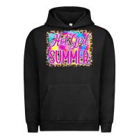 Pigment Black Hot Girl Summer Tie Dye Leopard Urban Hoodie - CowCowDesign