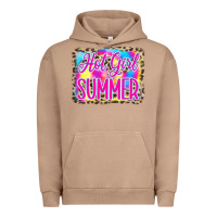 Pigment Burro Hot Girl Summer Tie Dye Leopard Urban Hoodie - CowCowDesign