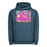 Pigment Midnight Navy Hot Girl Summer Tie Dye Leopard Urban Hoodie - CowCowDesign