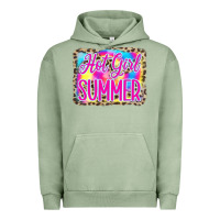 Pigment Oil Green Hot Girl Summer Tie Dye Leopard Urban Hoodie - CowCowDesign
