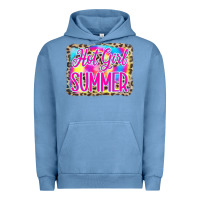 Pigment Pebble Blue Hot Girl Summer Tie Dye Leopard Urban Hoodie - CowCowDesign