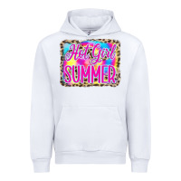 White Hot Girl Summer Tie Dye Leopard Urban Hoodie - CowCowDesign