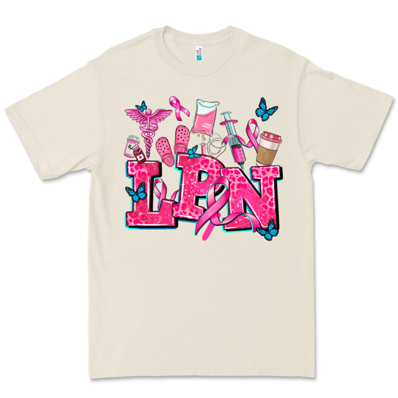 Lpn Cancer  Nurse With Premium Tee by AdoDesignShop | Teevron