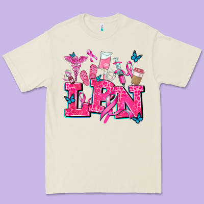 Lpn Cancer  Nurse With Premium Tee Designed By Adodesignshop