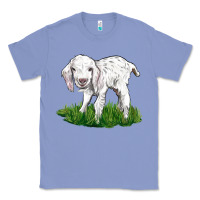Colony Blue Baby Angora Goat Classic Tee - LillyAllenDesigns