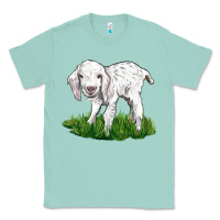 Seafoam Baby Angora Goat Classic Tee - LillyAllenDesigns