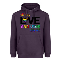 Plum All For Love And Love For All Heavyweight Hoodie - Bettercallsaul