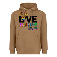 Toasted Coconut All For Love And Love For All Heavyweight Hoodie - Bettercallsaul