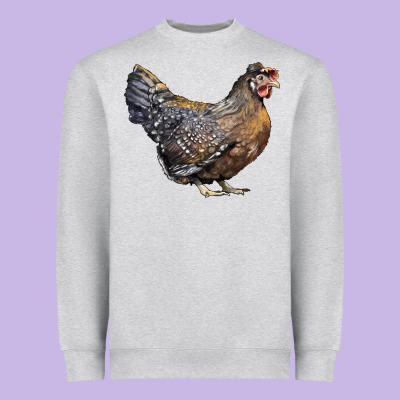 Cream Legbar Chicken Heavyweight Sweatshirt Designed By Lillyallendesigns