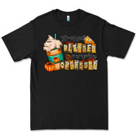 Black stressed blessed pumpkin obsessed Premium Tee - CowhideDigitalArt
