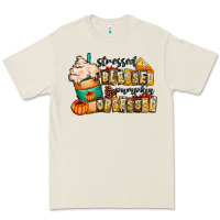 Stressed Blessed Pumpkin Obsessed Premium Tee | Teevron