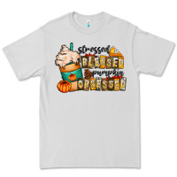 Dove Grey stressed blessed pumpkin obsessed Premium Tee - CowhideDigitalArt