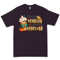Plum stressed blessed pumpkin obsessed Premium Tee - CowhideDigitalArt