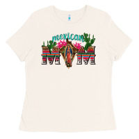 Bone mexican mom with cactus Ladies Tee - texasbilliewilder