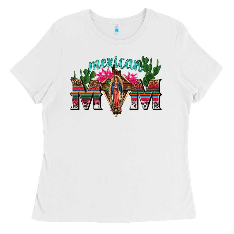 Mexican Mom With Cactus Ladies Tee by texasbilliewilder | Teevron