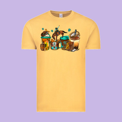 Rodeo Coffee Vintage Tee Designed By Jasminsmagicworld