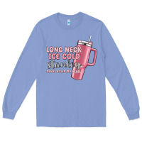 Colony Blue long neck ice cold stanley never broke my heart Long Sleeve Tee - MaliasSmallBusiness