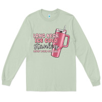 Matcha long neck ice cold stanley never broke my heart Long Sleeve Tee - MaliasSmallBusiness