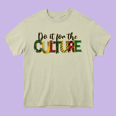 Do It For The Culture Juneteenth Heavy Core Tee Designed By Barkaloodesign