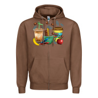 Chestnut School Boy Coffee Cup Bbs Zipper Hoodie - BundleAndBundleShop