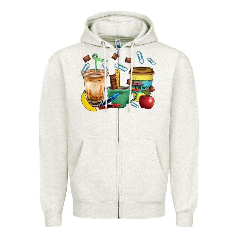 School Boy Coffee Cup Bbs Zipper Hoodie by BundleAndBundleShop | Teevron