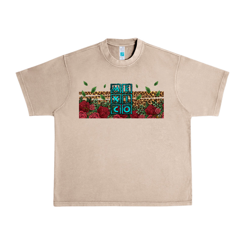 Mexico With Roses Urban Heavy Tee by Jasminsmagicworld | Teevron