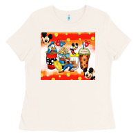 Bone cartoon characters coffee cups Ladies Tee - Zillion Design Studio