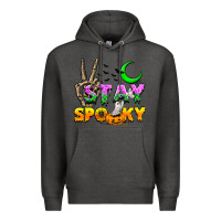Charcoal Heather Stay spooky Premium Hoodie - NancyCooperArtShop